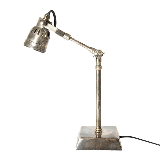 Seattle Desk Lamp Antique Silver