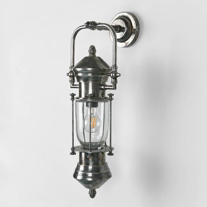 Lisbon Outdoor Wall Light Antique Silver