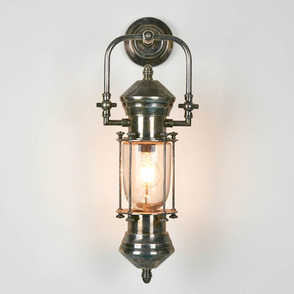 Lisbon Outdoor Wall Light Antique Silver