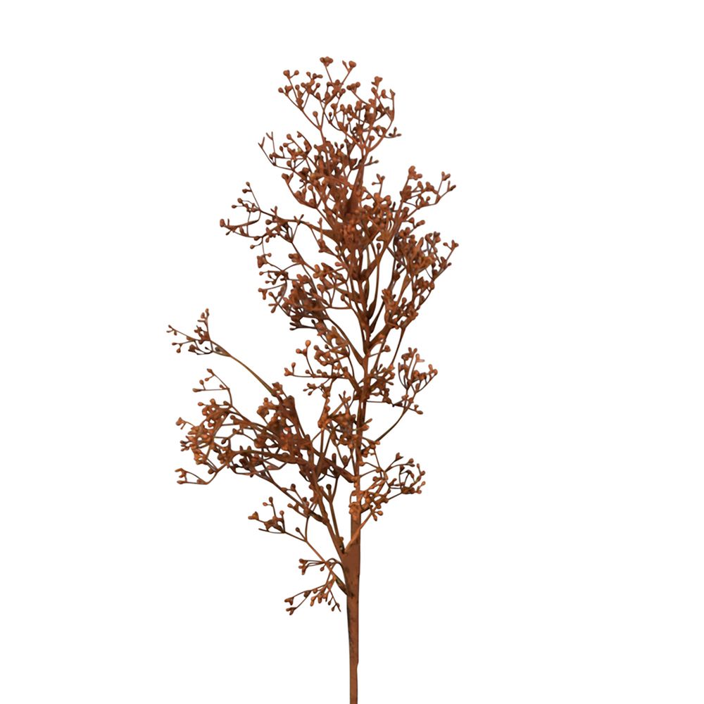 Dried Look Grass Seed Spray 75Cm Brown