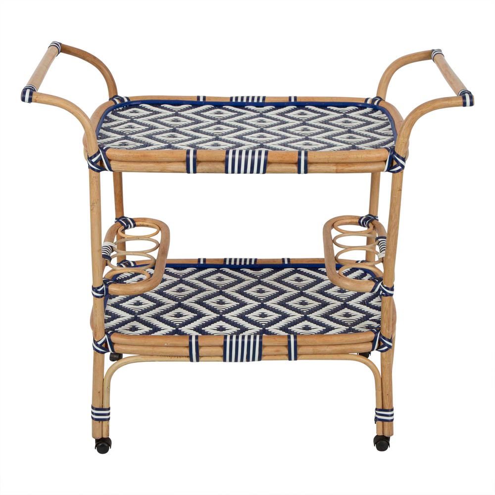 Hamptons Rattan Trolley