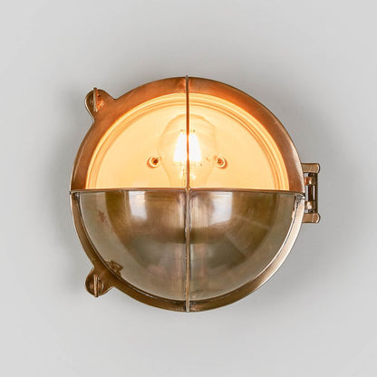 Vienna Outdoor Wall Light In Antique Brass