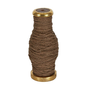 Jute Cord On Wooden Spool Brown 30M