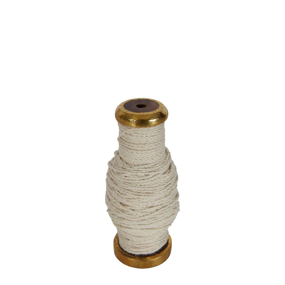 Jute Cord On Wooden Spool Cream 30M