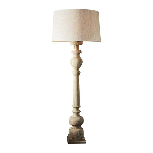 Rook Floor Lamp Base Large Natural- Base Only
