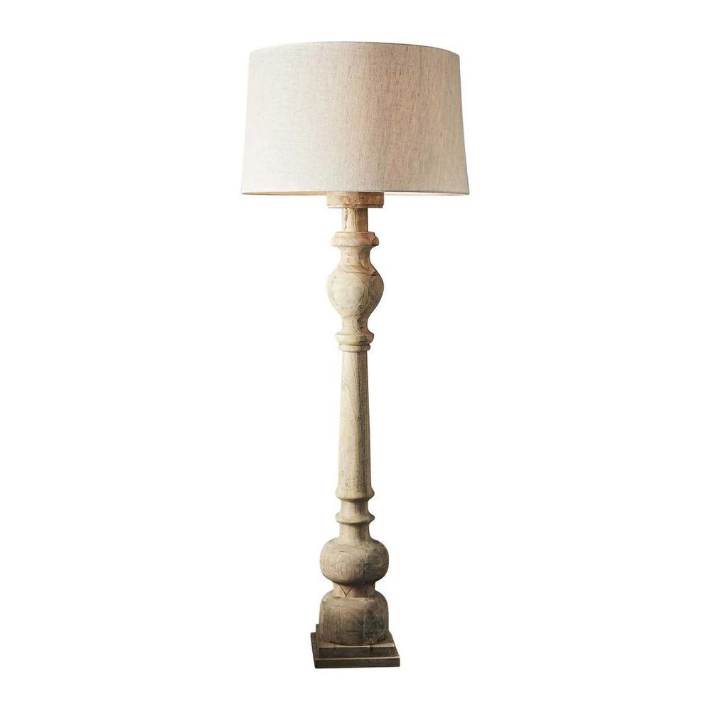 Rook Floor Lamp Base Large Natural- Base Only
