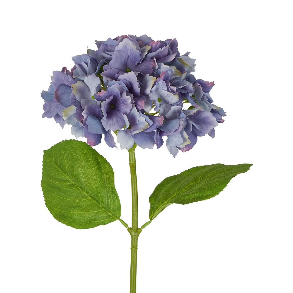 Hydrangea Stem Soft Touch 50cm Blue