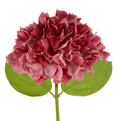 Hydrangea Stem Soft Touch 50cm Dark Pink