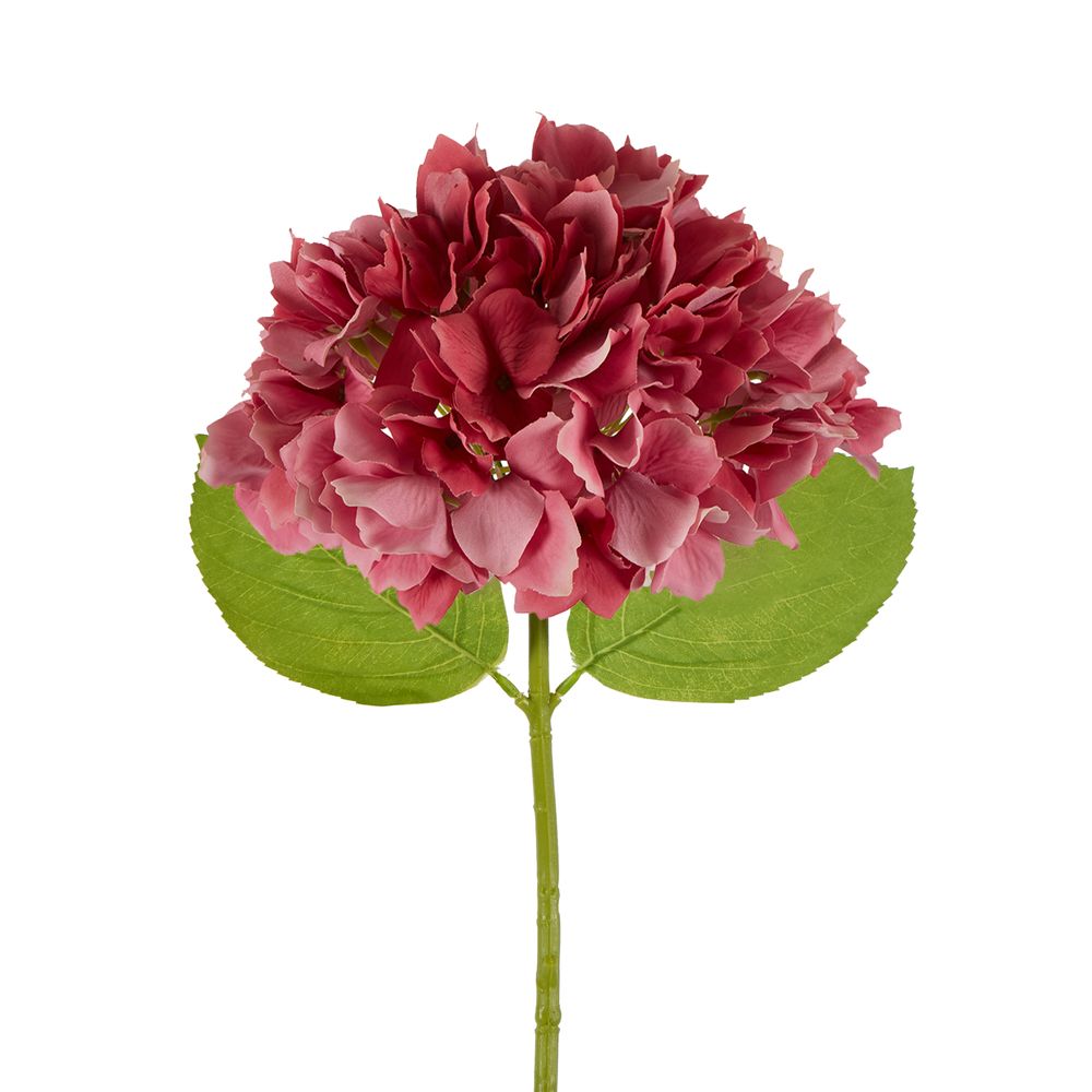 Hydrangea Stem Soft Touch 50cm Dark Pink