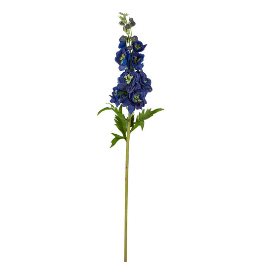 Delphinium Flower Real Touch Stem 70Cm Dark Blue