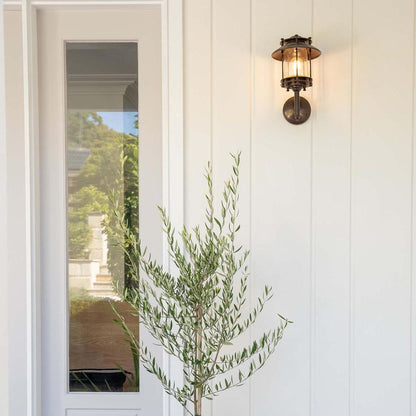 Turner Outdoor Wall Light Dark Brass