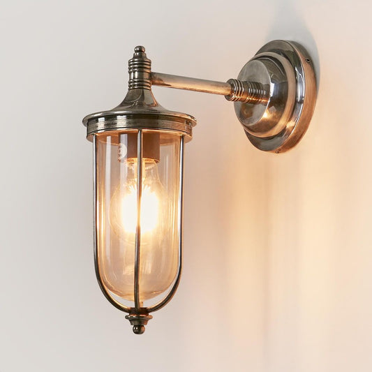 Noosa Outdoor Wall Light Antique Silver