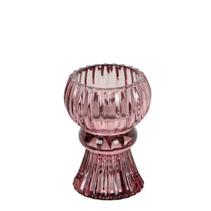 Salene Tealight & Candle Holder Pink