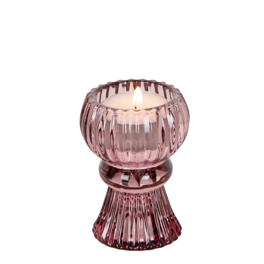 Salene Tealight & Candle Holder Pink