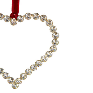 Bulgere Diamante Heart Ornament Large Gold