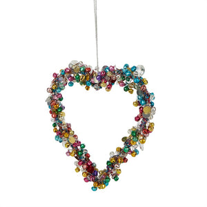 Kaleen Hanging Heart Decoration Multicolour