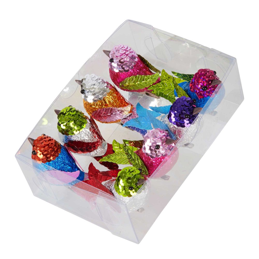 Foiled Sweetie Birds Bright Assorted - Box Of 8