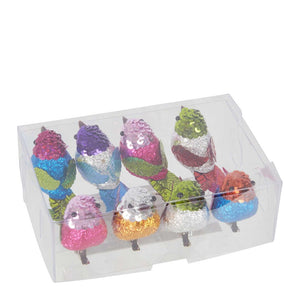 Foiled Sweetie Birds Bright Assorted - Box Of 8