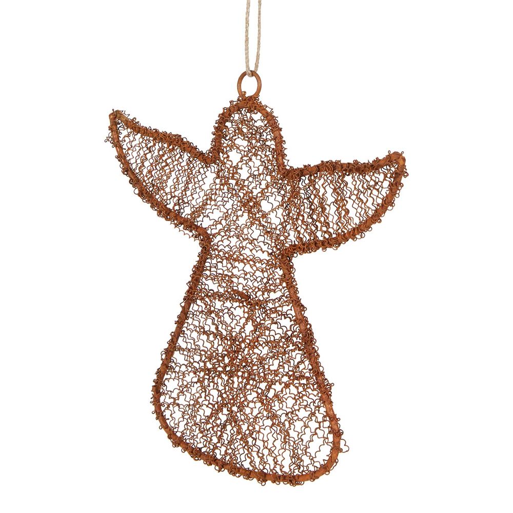 Dustle Wire Angel Decoration Large