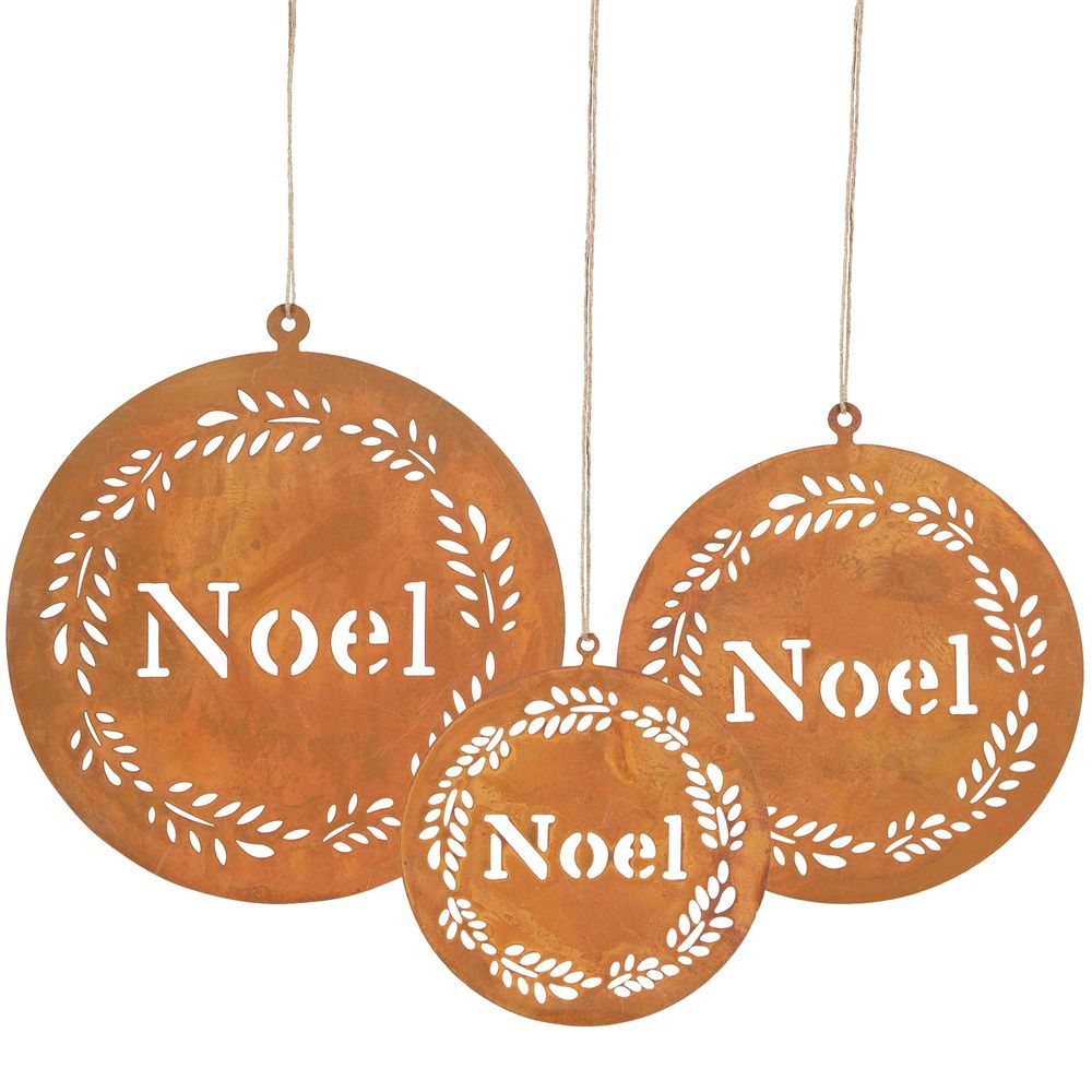 Country Noel Decoration Large Rust