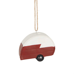 Festive Caravan Tree Decoration Red