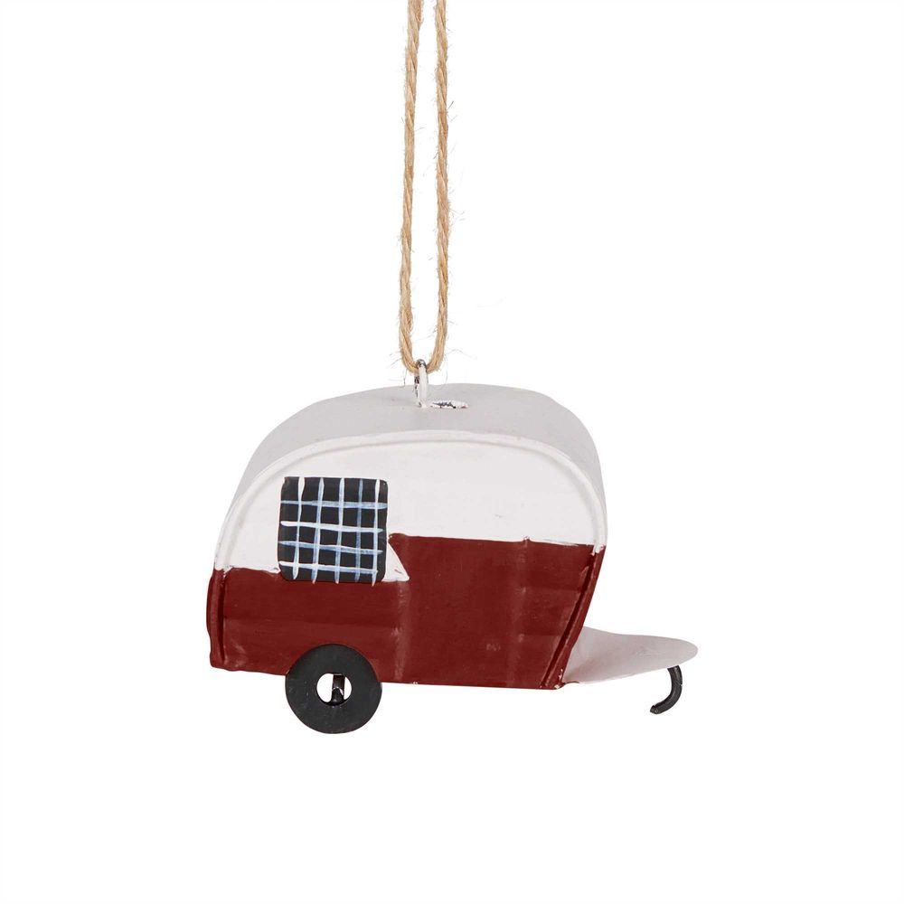 Festive Caravan Tree Decoration Red