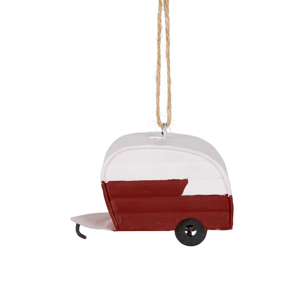 Festive Caravan Tree Decoration Red