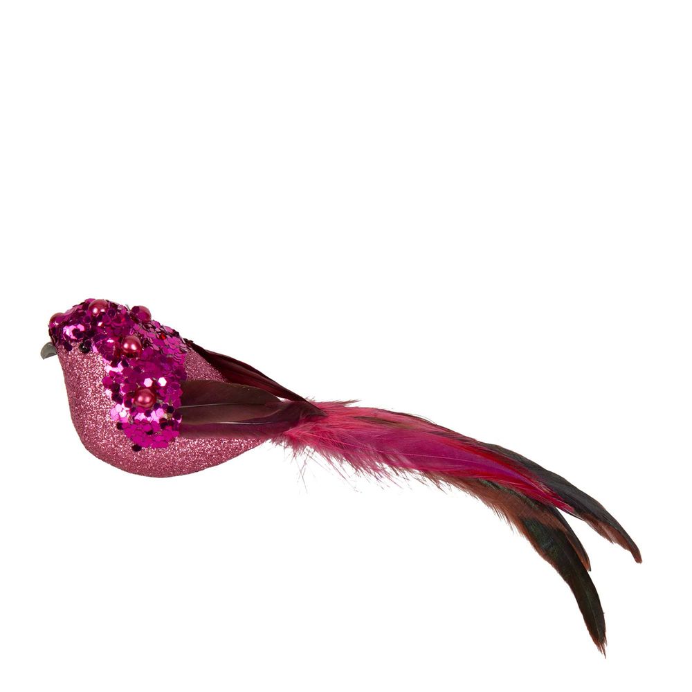 Armand Clip On Bird Decoration Pink