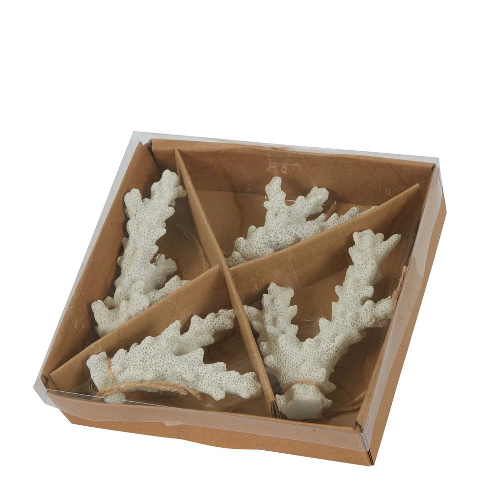 Cordane Hanging Coral Stem - Box Of 4 White