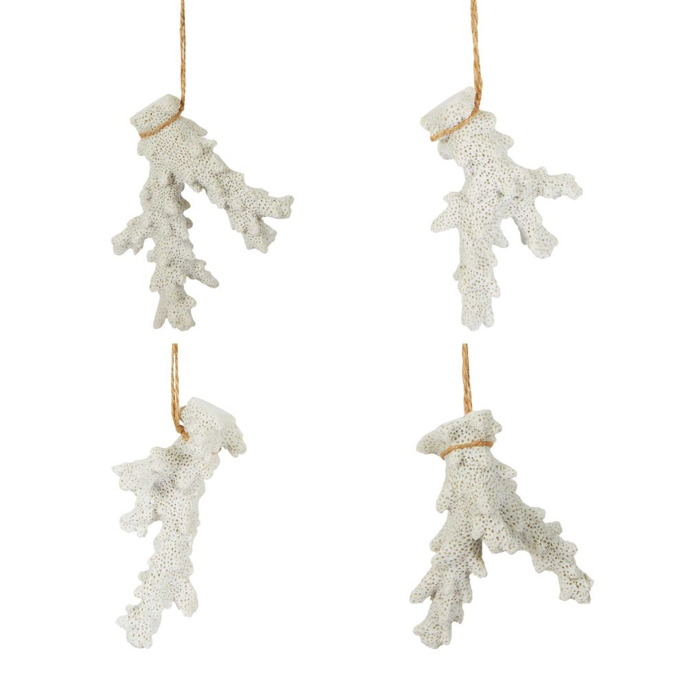 Cordane Hanging Coral Stem - Box Of 4 White