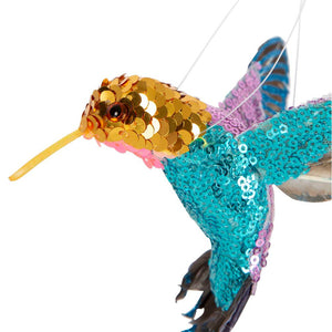 Zanzi Jewel Hanging Hummingbird Turquoise