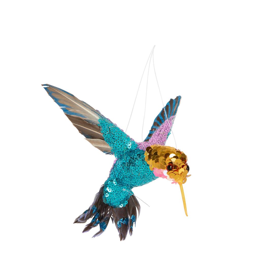 Zanzi Jewel Hanging Hummingbird Turquoise