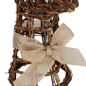 Wooder Reindeer Head Small Rattan