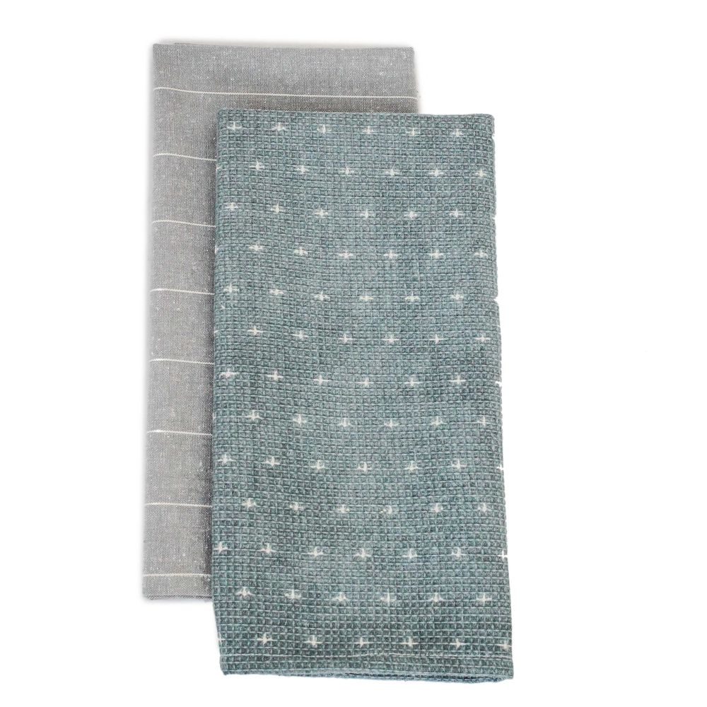 Wild Bee Print Tea Towel Pack Slate