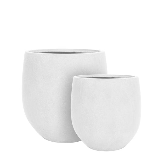 Luisa Small Planter Set Of Two White