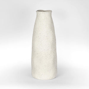 Tuba Ceramic Vase Large White