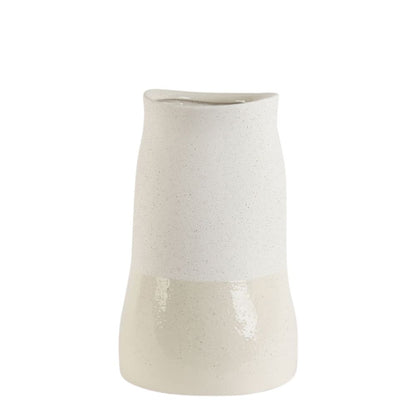 Tuba Ceramic Vase Medium White