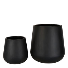 Tran Planter Set Of 2 Black