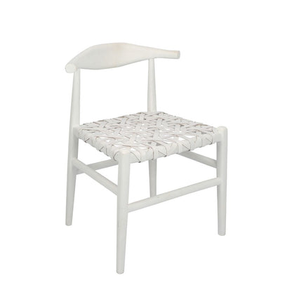 Sorren Chair White Leather