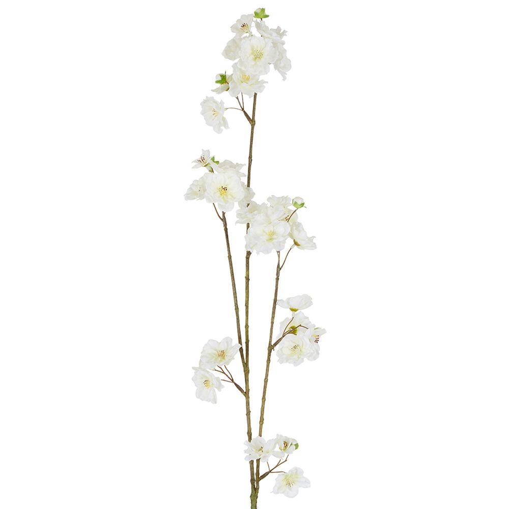 Blossom Spray White Green 84Cm