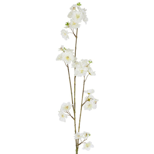 Blossom Spray White Green 84Cm