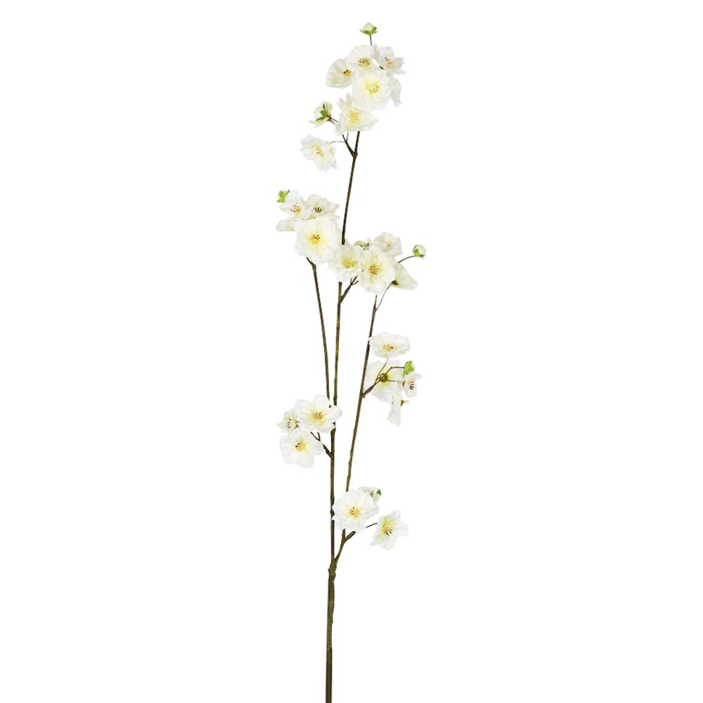 Blossom Spray White Green 84Cm