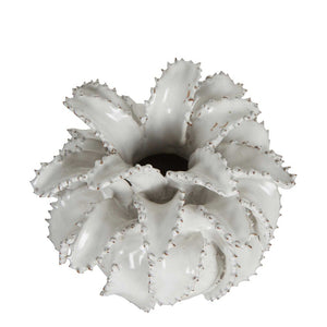 Pineapple Ceramic Sculpture Small White