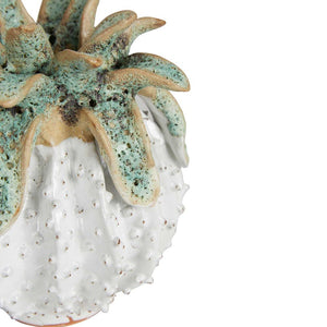 Pineapple Ceramic Sculpture Small White