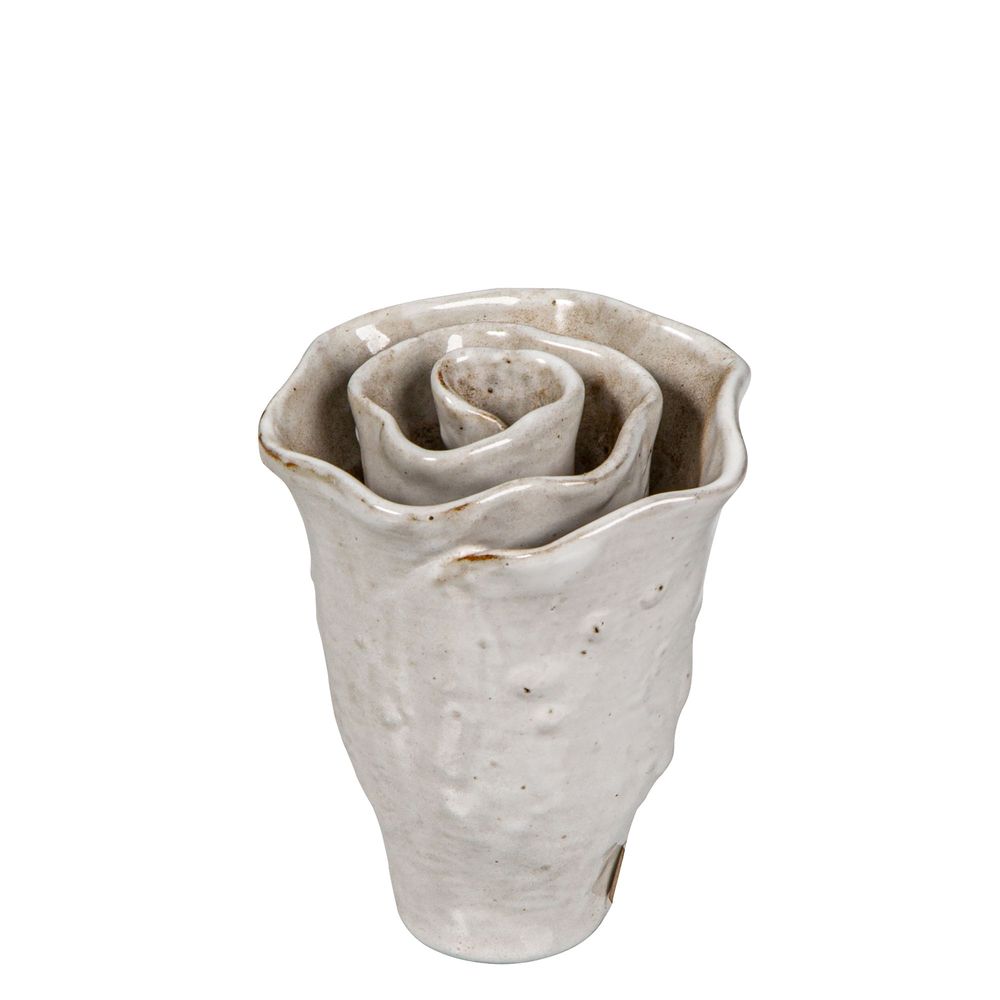 Rose Vase Small White