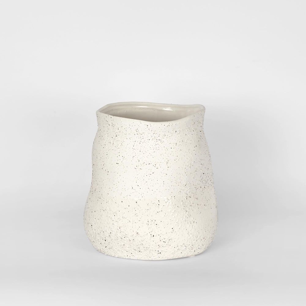 Tuba Ceramic Vase Small White