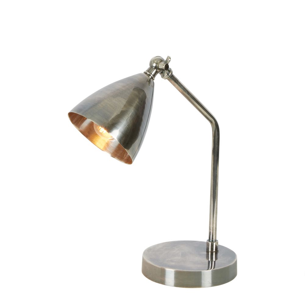 Hastings Desk Lamp Antique Silver