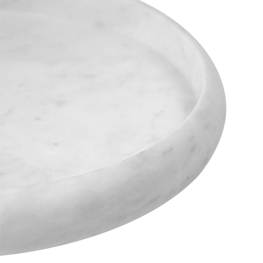 Santiago Marble Tray Medium White