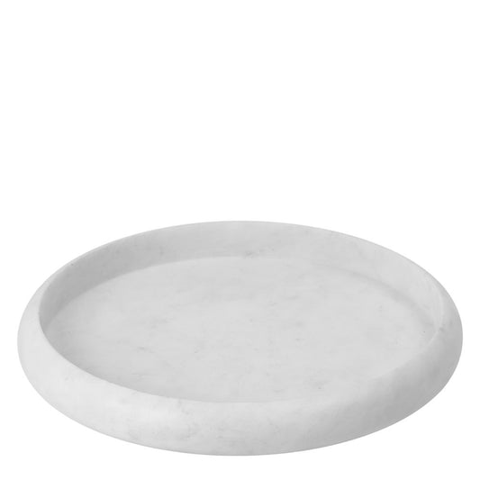 Santiago Marble Tray Medium White