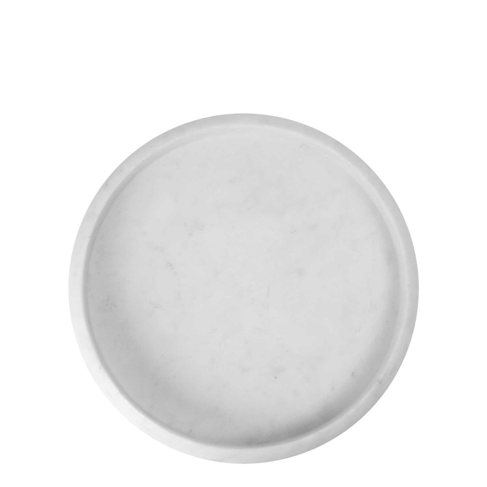 Santiago Marble Tray Medium White